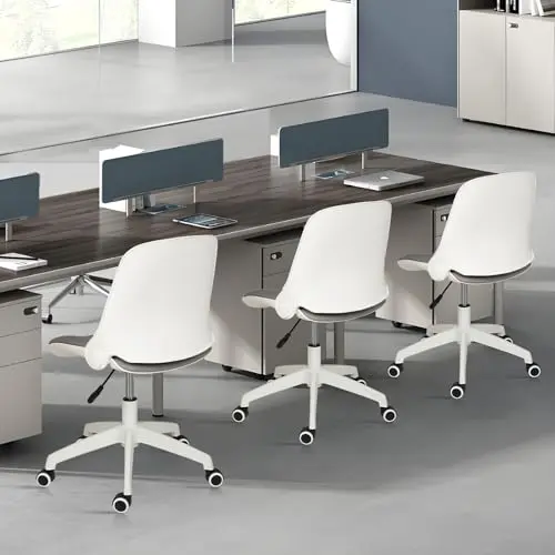 CLATINA Office Foldable Desk Chair with Wheels Adjustable Swivel Rolling Task Chair for Home Offiice Computer 1 Pack 8