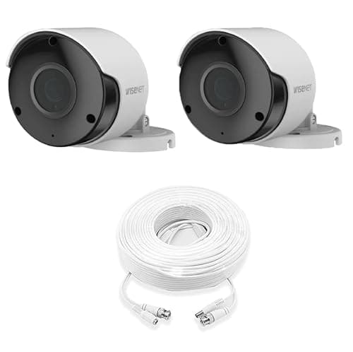 LIVEBEAR Wisenet SDC-89445BF/89447BF 5MP CCTV Surveillance Weatherproof Bullet Security Camera 82ft 3.6mm Lens 104° Wide Angle Compatible with SDH-B84045BF; SDH-C84085BF; SDH-C85127