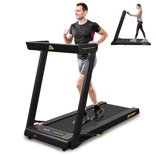 AIRHOT Walking Pad Treadmill，3.0HP Under Desk Treadmil for Home Office，3 in 1 Portable Folding Treadmil with Remote Control & LED Touch Display 300 lbs Weight Capacity