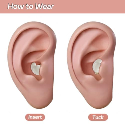 LOBKIN Sleep Earbuds,Wireless Bluetooth 6.0 Noise Blocking Sleeping Headphones,Sleep Earphones for Side Sleepers in Ear Soft Mini Invisible Buds Comfort Fit for Sleeping Working 7