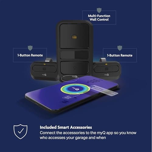 Chamberlain 3/4 HP Belt Drive Smart Garage Door Opener with Fixed Camera, Battery Backup, 2-Bulb Lighting, and myQ Connectivity 7