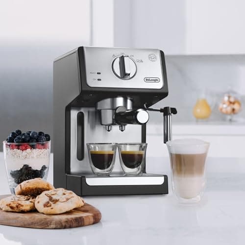 De'Longhi 15-Bar Pump Espresso Machine with Milk Frother & Temperature Control - Compact Home Barista Coffee Maker for Espresso, Latte, Cappuccino & Iced Coffee, Easy to Clean Design 5