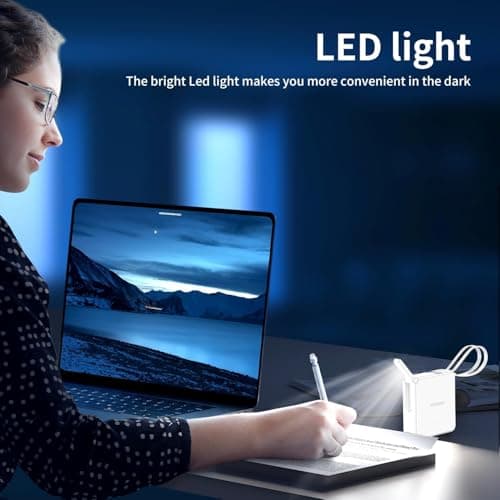 Portable Charger with Built-in Cables&AC Wall Plug10000mAh Wireless Charging(No-Magnetic) Power Bank PD 22.5W Fast Charging USB C Battery Pack for iPhone 17/16/15/14/13 Series, Samsung S23 S22 Android 7