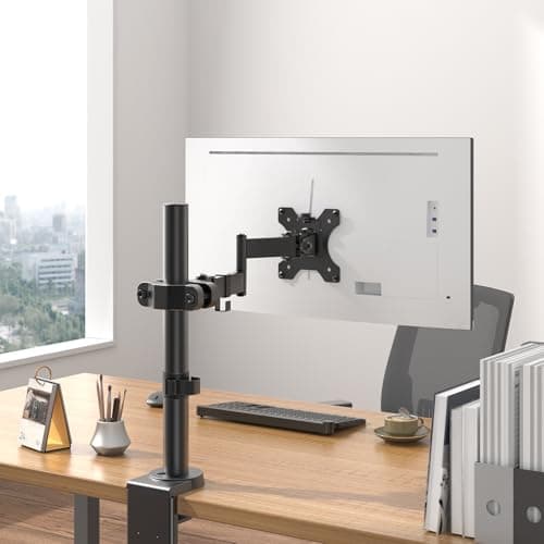 WORLDLIFT Pole Mount Monitor Arm Easy Clamp-on VESA Mount for 17"-32" Screens Supports up to 17.6 lbs Compatible with 75x75 and 100x100 VESA Perfect Solution When Wall or Desk Mounting Isn't Possible 8