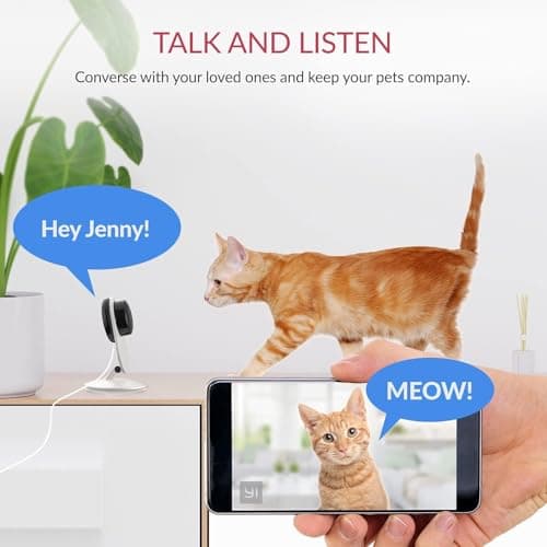 YI Pro 2K Home Security Camera, 2.4Ghz Indoor Camera with Person, Vehicle, Animal Detection, Phone App for Baby, Pet, Dog Monitoring, Compatible with Alexa and Google Assistant 2Pcs 5