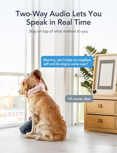 GNCC Only 2.4GHz Indoor Security Camera, 1080P Cameras for Home Security, Motion Detection, Two-Way Audio, Night Vision, Dog Camera with App, Easy Install, Cloud Storage Subscription Required(2-Pack) 6