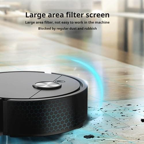 Smart Robotic Vacuum Cleaner, 3-in-1 Automatic Sweeping, Mopping & Self-Emptying for Hardwood Floors, Carpets & Pet Hair (Black) 7