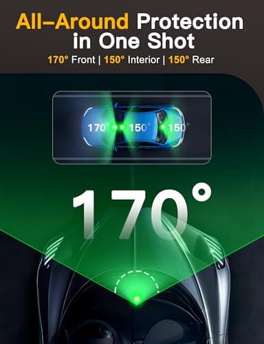 QCONTROL® 4K 5G WiFi 3 Channel Dash Cam Front and Rear Inside, 4K+1080P+1080P Dash Camera for Cars, GPS Dashcam, Car Camera with 3-Inch Screen, IR Night Vision, 24Hr Parking Mode, G-Sensor, 64GB Card 9