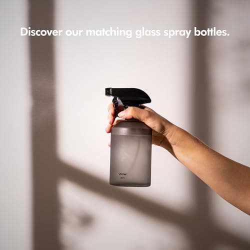 KIVY Glass Soap Dispenser with Labels for Kitchen, Bathroom and Shower - Shampoo Bottles for Filling - Washing Up Liquid Dispenser Kitchen - Washing Up Liquid Pump Dispenser Glass Shower Gel Dispenser 7