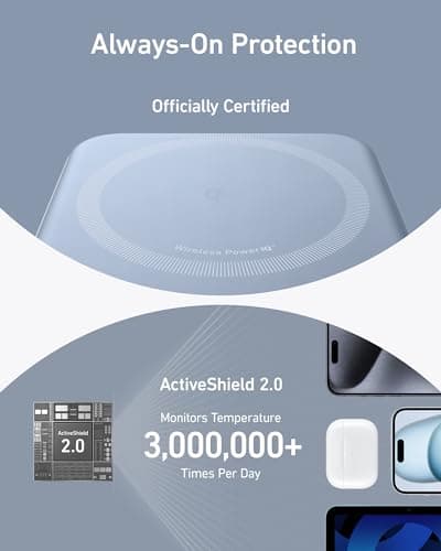 Anker MagGo Power Bank, Qi2 Certified 15W Ultra-Fast MagSafe-Compatible Portable Charger, 10,000mAh Battery Pack with Smart Display and Foldable Stand, For iPhone 15/14/13/12 Only(USB-C Cable Include) 6