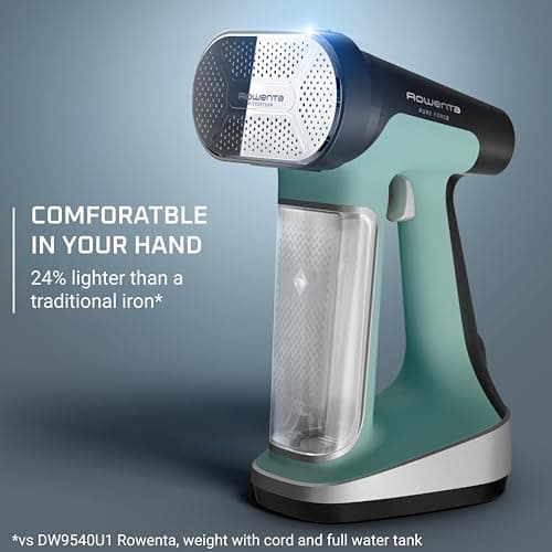 Rowenta Handheld Steamer for Clothes, Pure Force 2in1 Steamer & Iron, 1875W, Vertical/Horizonal Steaming & Ironing, Lightweight, Auto-off, XL power, 1875 Watts, DR8822 8