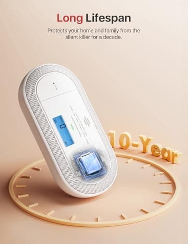 X-Sense Wi-Fi Plug-in Carbon Monoxide Detector with AAA Battery Backup, No-Cost App Notifications, XC0C-iA, 1-Pack 8