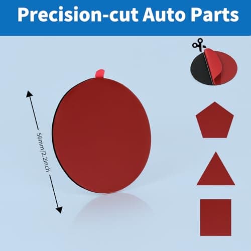 Suplogico 4Pcs Heavy Duty Dash Cam Adhesive Pads - 248°F Heat Resistant Sticky Tape for Windshield, Car Mounts & GPS, 60% Stronger Bond, No Residue, Universal Fit for All Dash Cams (2.2 inch Round) 7