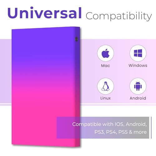 500GB Portable External Hard Drive, USB 3.0 Ultra Slim 2.5-Inch HDD – Plug & Play Storage for PC, Laptop, Desktop, Mac, PS4 (Windows Compatible) 5