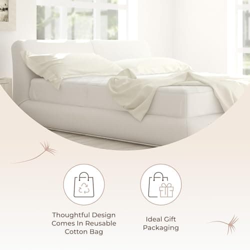 100% Cotton Organic Mattress Pad - Luxury Quilted Mattress Topper Protector Plush & Breathable Machine Washable Design - Fairtrade & GOTS Certified Premium 400GSM Thick with Deep Pocket (Queen) 5