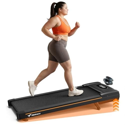 MERACH Walking Pad Treadmill with Incline 10% Auto Incline, 350LBS Capacity Treadmills for Home, Under Desk Compact Treadmill 3.0HP Strong Walkingpad with Bluetooth Speaker & Remote Control W50 Lite