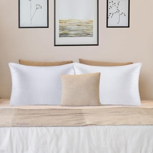 Utopia Bedding Bed Pillows for Sleeping (White), Queen Size Set of 4, Hotel Pillow, Cooling Pillows for Side, Back or Stomach Sleepers 8