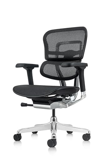 Ergohuman Eurotech ME8ERG GEN2 High Back Mesh Office Chair with Tilt Tension Control, Tilt Lock, Back Angle, Back Height, Synchro Tilt, Seat Height, Seat Depth, and Arm Height Adjustments, Black