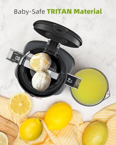 Cold Press Juicer with 8 Juice Bottles - Masticating Juicer Machines for Fruits and Veggies, 4.25" Large Feed Chute, Easy to Clean, Gun Grey 8