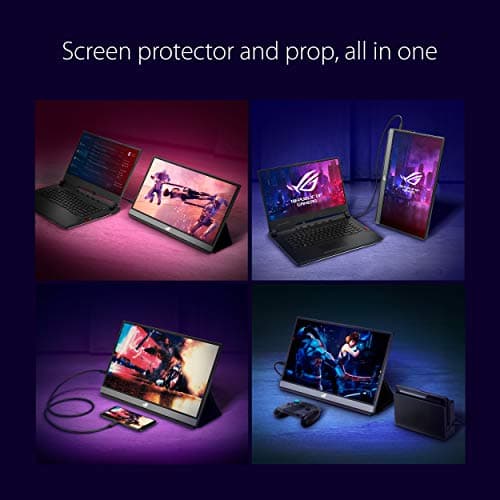 ASUS ROG Strix 17.3" 1080P Portable Gaming Monitor (XG17AHPE) - FHD, IPS, 240Hz, Adaptive-Sync, Built-in Battery, Smart Case, USB Type-C, Micro HDMI, for Laptop, PC, Phone, Console, 3-Year Warranty 6