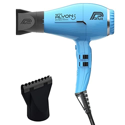 Parlux Alyon Turquoise Hair Dryer + M Hair Designs Hot Blow Attachment (Bundle) – Lightweight, Fast-Drying, Ionic Blow Dryer for Frizz-Free, Salon-Quality Styling