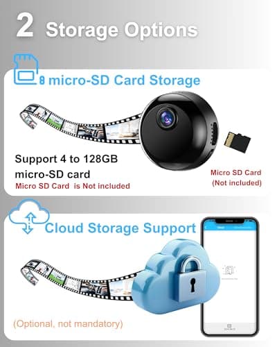 ZoomaraKam 1080P HD WiFi Indoor Mini Camera Wireless for Home Security-Motion Detection & Auto Night Vision-Nanny Cam with Cloud & SD Storage-Magnetic Installation 8