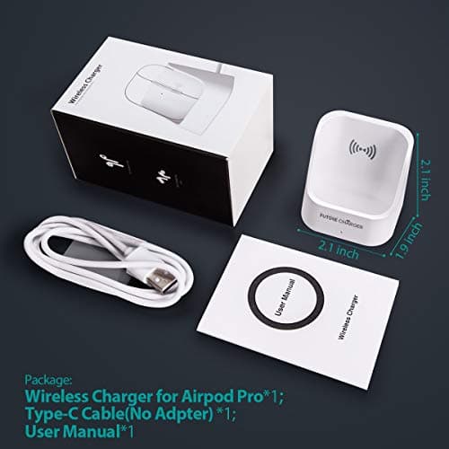 AirPods Wireless Charger - Compatible with AirPods 4/3/2 & Pro 2, Active Noise Cancellation, White 7