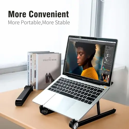 Portable Laptop Stand for Dell Alienware m17 m16 m15 m18 x17 x16 x15 x14 Area-51m 16 Aurora 14 15 16 17 18 inch Gaming Laptop for desk,Made of Reinforced Nylon, 304 Stainless Steel and Silicone 7