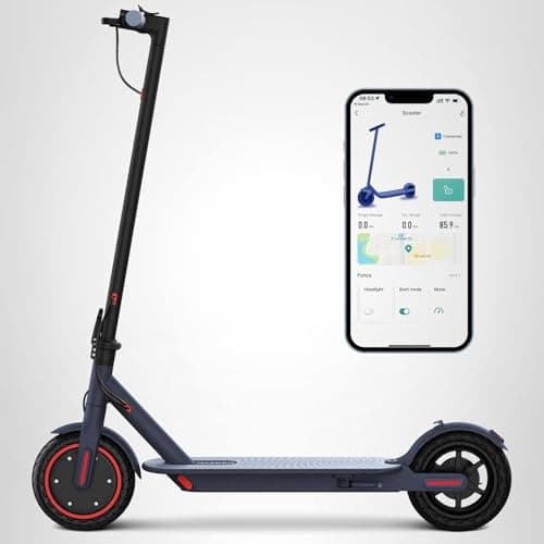 MAXSHOT Electric Scooter for Adults, 8.5/10/14" Tires, 19/22Mph, 350W/500W Motor, 21-28 Miles Range, Folding E-Scooter with Dual Suspension,APP Control 8