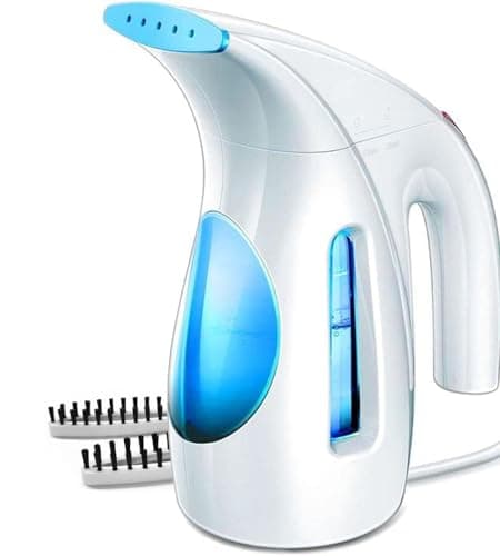 HiLIFE Steamer for Clothes, Portable Handheld Clothing Steamer, 240ml Big Capacity, 700W, Strong Power, Fabric Quick Wrinkle Remover for Home, Office, Travel (ONLY FOR 120V)-Maya Blue