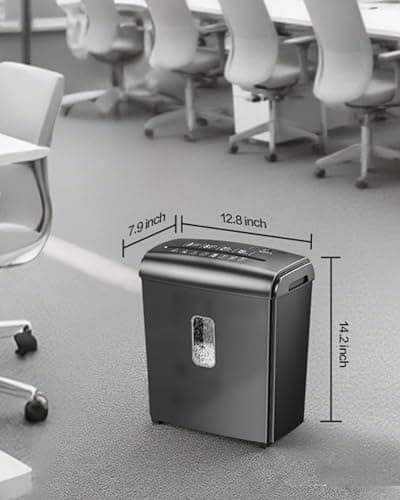 Locksworth 8-Sheet Micro-Cut Paper Shredder, P4 High Security, 4 Gallon Bin, 2-Minute Continuous Run, Home & Small Office Use 7