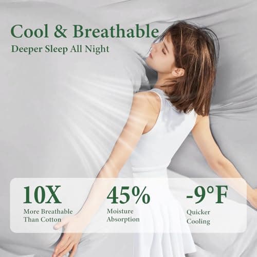 TEXARTIST Cooling Comforter Queen Size, Cooling Blanket for Hot Sleepers, Cold Blanket Summer Lightweight Breathable Soft Comforter to Stay Ice Cool for Night Sweats, Machine Washable, Grey(90"x90") 6