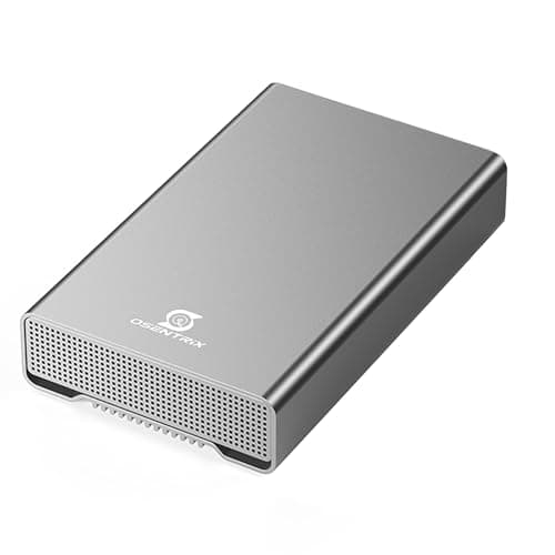 OSENTRiX GX100 12TB USB 3.2 Gen 2 (10Gbps) External Hard Drive with USB Hub for Windows or MacOS Desktop PC/Laptop - 2 Year Warranty