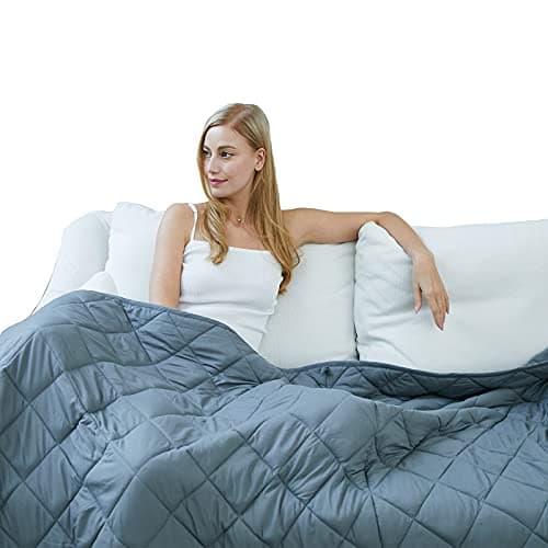 TreeCube King Size Weighted Blanket Adult (78"x85", 17lbs), Heavy Blanket for Couples or Families