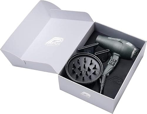 Parlux Digitalyon Hair Dryer with Magic Sense Diffuser - Anthracite Black 9
