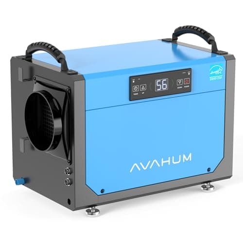 AVAHUM Crawl Space Dehumidifier 113 PPD, Energy Star Commercial Dehumidifiers for Basement with Drain Hose, Industrial Water Damage Unit, Portable, Grow house,Whole House,Auto Defrost