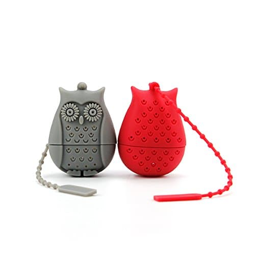 2 Pack Tea Infusers for Loose Tea - Ezeso Reusable Silicone Loose Leaf Tea Bags Strainer Filter for Herbal Tea 7