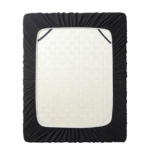 Hearth & Harbor Extra Deep Pocket California King Fitted Sheet - Fits 18 to 24 Inch Mattress – Ultra Soft 1800 Microfiber, Wrinkle-Free & Breathable – Hotel Luxury Fitted Sheet Only, Black 6