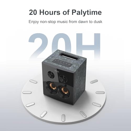 DOSS SoundBox H300 Bookshelf Bluetooth Speaker, 90W Stereo Sound with Extra Bass, Three DSP Technologies, 20H Playtime, BT 5.3, Wireless for Home, Livingroom, Office 6