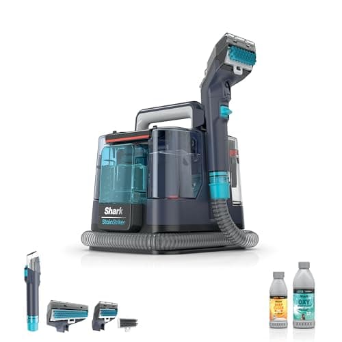 Shark StainStriker Portable Carpet, Upholstery & Area Rug Cleaner, XL Tool & Self-Cleaning, Stain & Odor Remover, Perfect for Car Interior with 3 Cleaning Tools & Solution, PX225BRN, Royal Purple
