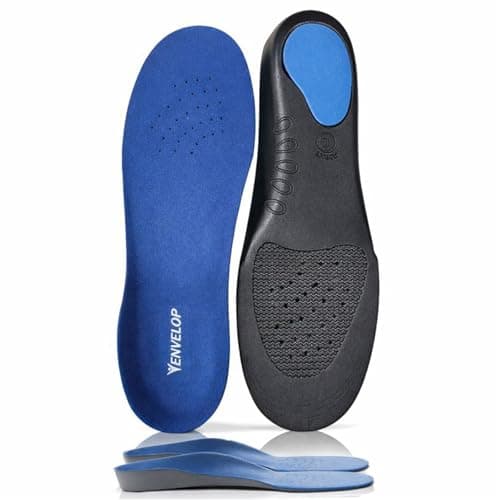 Envelop Ultra Thin Insoles for Men and Women - High Arch Support for Flat Feet & Plantar Fasciitis Pain Relief - Shoe Insert Orthotics for Metatarsalgia, Heel Spurs