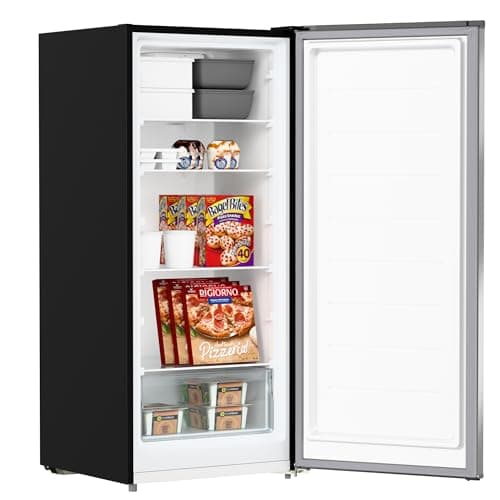 KoolMore 7 Cu. Ft. Garage Ready Convertible Upright Manual Defrost Freezer/Refrigerator in Stainless Steel 5