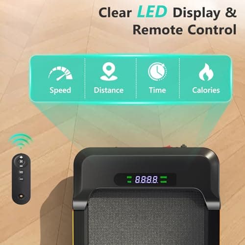 Walking Pad with Incline, Portable Treadmill for Home, 4 in 1 Walking Pad Incline with Remote Control 265LB Capacity, 2.5HP Compact Treadmill with LED Display for Walking and Running 6