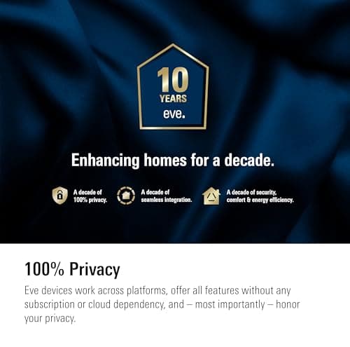 Eve Motion (Matter) - Smart Motion Sensor with Light Sensor, IPX3 Water Resistance, Automatic Activation of Lights and Devices, Thread 8