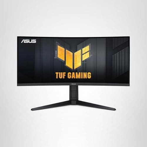 ASUS VG34VQL1B TUF 34 Inch Curved Gaming Monitor - WQHD (3440x1440), 165Hz, 1ms, Extreme Low Motion Blur, FreeSync Premium, Eye Care, Height Adjustable, DisplayHDR 400, DisplayPort, HDMI, USB 9