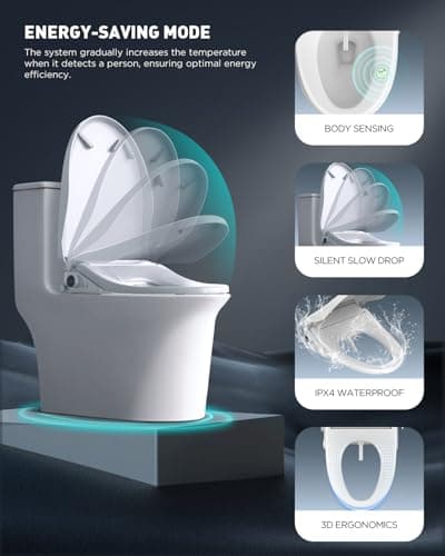iliD Bidet Seat, Toilet Seat, Electric Elongated Ecoseat with Four Cleaning Modes, Adjustable Angle and Pressure, Remote Control, Slow Close Lid, Easy Installation, 2 Year Warranty 6