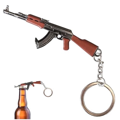 AK-47 Keychain Bottle Openers for Outdoor Campaign Bar Restaurant Portable Wine Opener Best Gift for Men Soldier