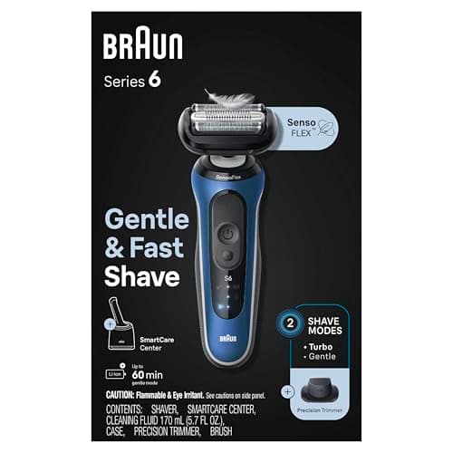 Braun Electric Shaver for Men, Series 6 6172cc, Wet & Dry Shave, Shaving Kit with SmartCare Center and Precision Trimmer, Holiday Gifts for Men 11