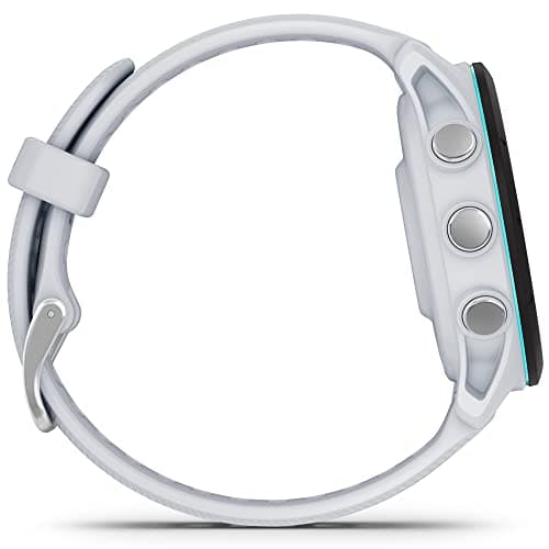 Garmin 010-02641-21 Forerunner 255 Music GPS Smartwatch Whitestone | Official USA Partner Model | Bundle with 2 YR CPS Enhanced Protection Pack 5