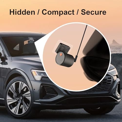 KAWA Tiny Dash Cam - 2025 New Mini Dash Camera with Voice Control, Super Night Vision Dashcam, WDR/3D DNR, 24H Parking Monitor, G-Sensor, APP Control, Compact Design for Car/SUV - Black Mini 3 7